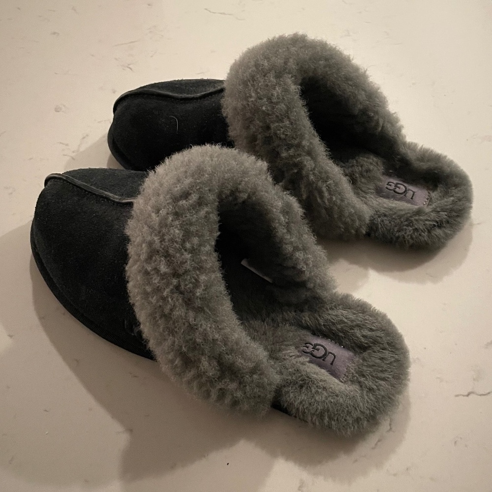 UGG size 10 womens black slippers